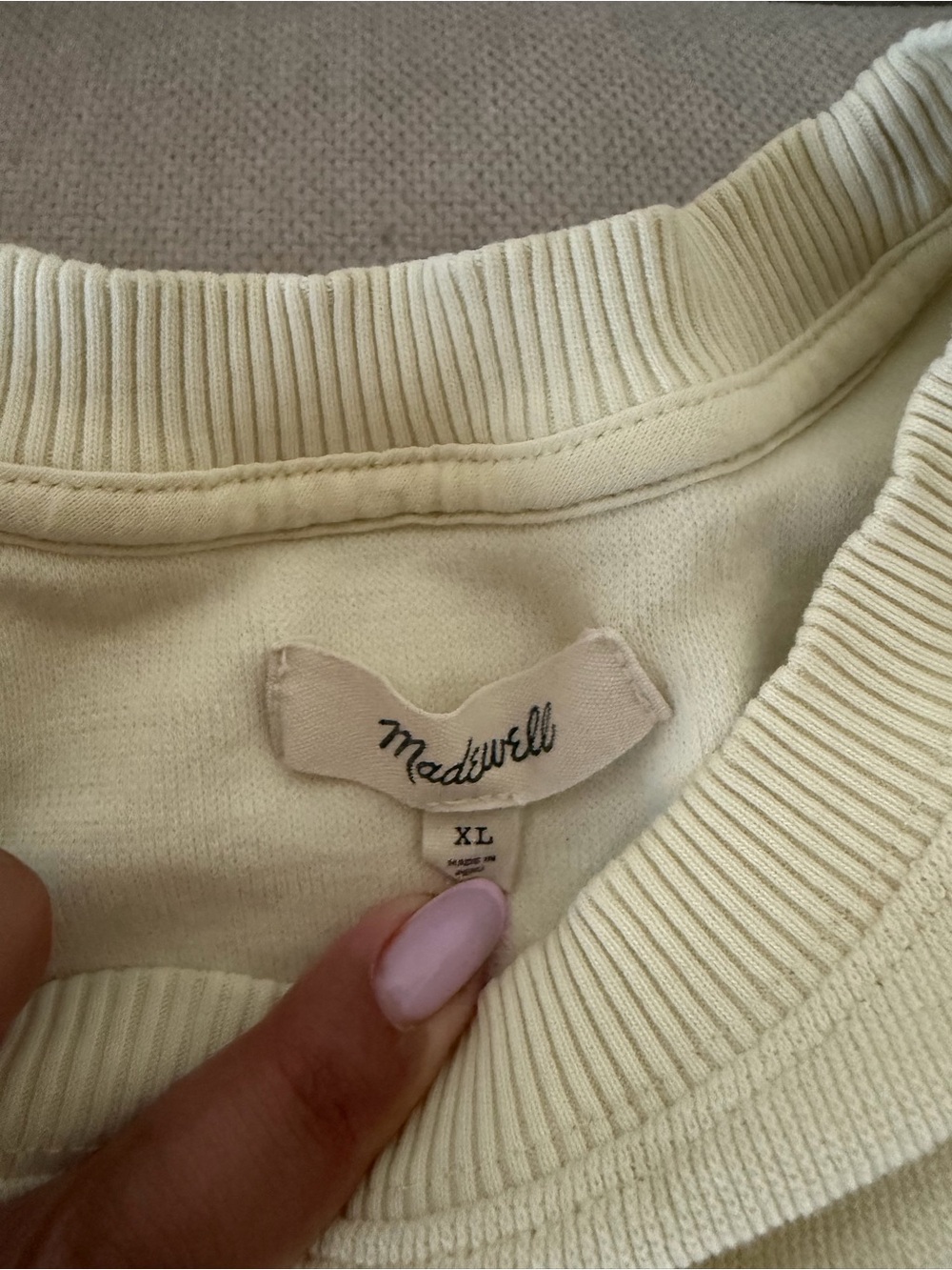 Madewell Pale Yellow Lounge Sweatshorts with Drawstring - Picture 3 of 3